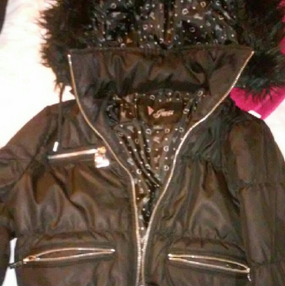 Guess Ski/Snowboard BlaCK Hooded Jacket