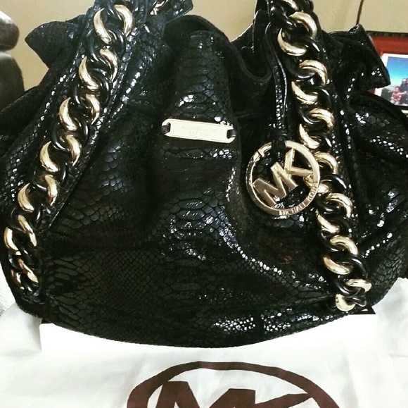 SOLD! Michael Kors Python Leather Bag