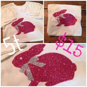Size 5t glitter vinyl tee