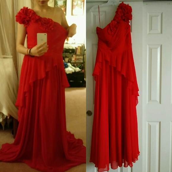 NEW Red formal prom dress - Picture 1 of 3
