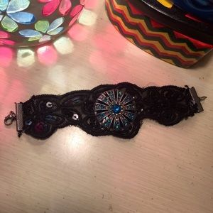 Lace cuffed bracelet