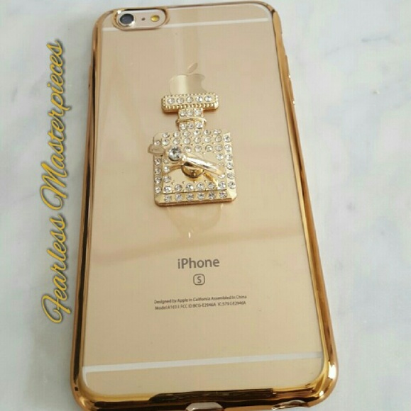 Perfume bottle ring stand phone case