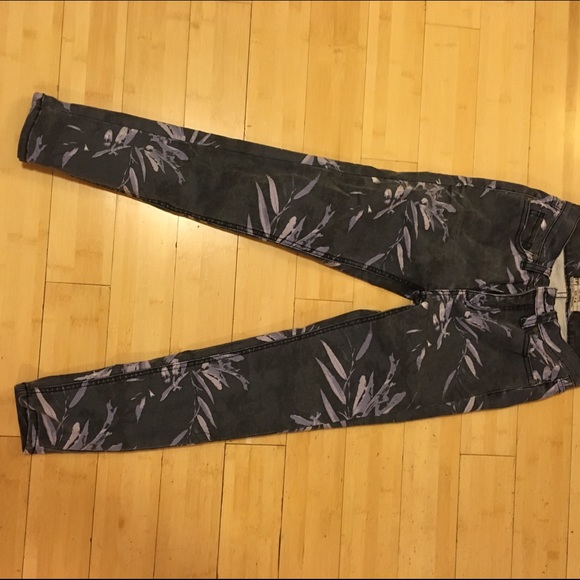 Free people printed ankle jeans