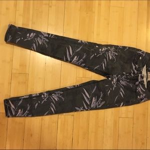 Free people printed ankle jeans