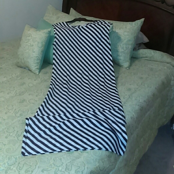 GAP 100% Cotton Blk/White Midi Dress