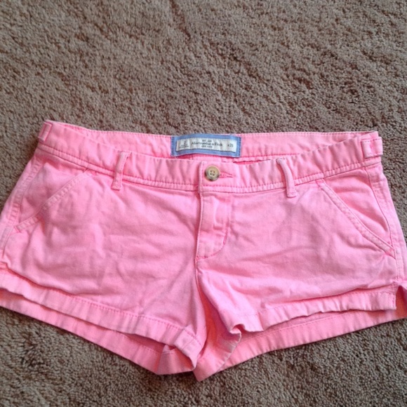 Abercrombie and Fitch pink shorts