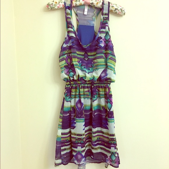 Racer back chiffon sundress