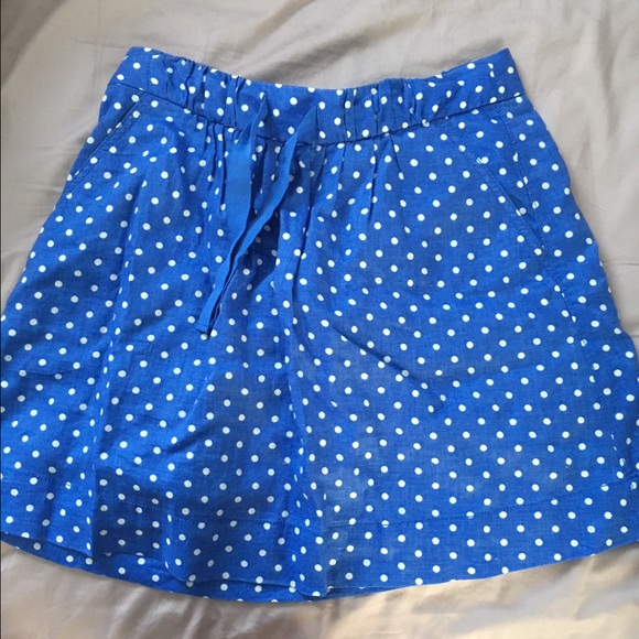 JCREW polka dot skirt