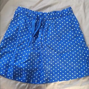 JCREW polka dot skirt