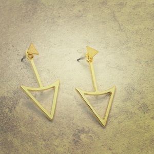 "Golden Triangle" Ear Jackets