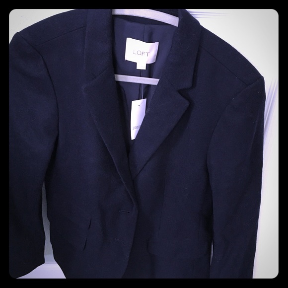 Loft navy blazer never worn