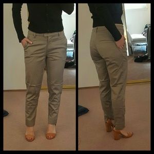 khaki trousers h&m