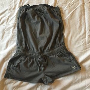 Grey romper cover up