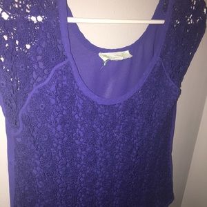 Blue Lace Top