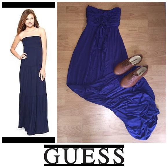 Guess Dresses & Skirts - 💕💕Guess Blue Long Hobo Dress💕💕