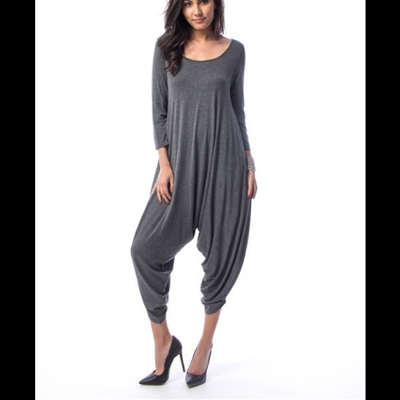 Slouchy gaucho harem jumpsuit