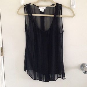 Silk tank top