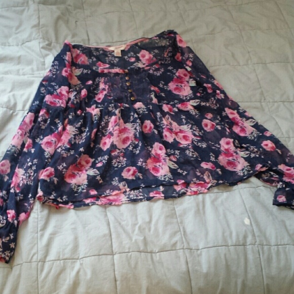 Sheer Floral Blouse - Picture 1 of 3