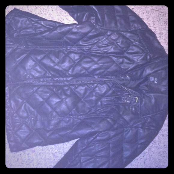 Leather type jacket large