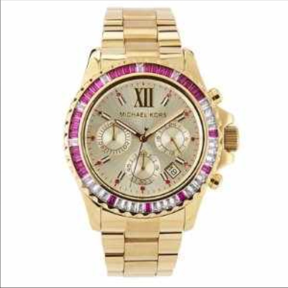 Slightly used Michael Kors pink Everest glitz - Picture 2 of 4