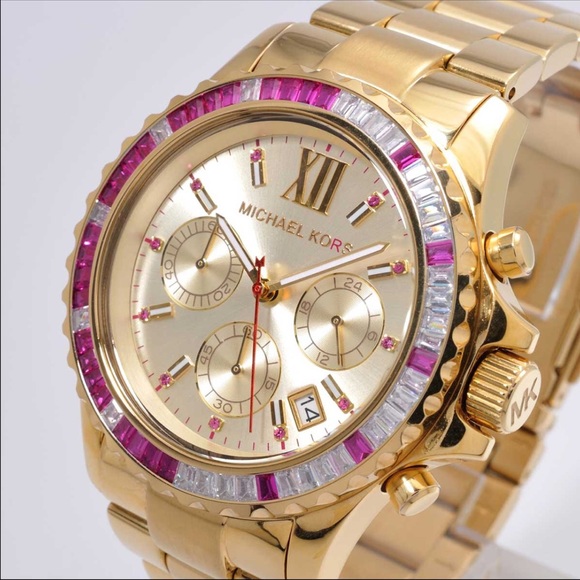 Slightly used Michael Kors pink Everest glitz - Picture 4 of 4