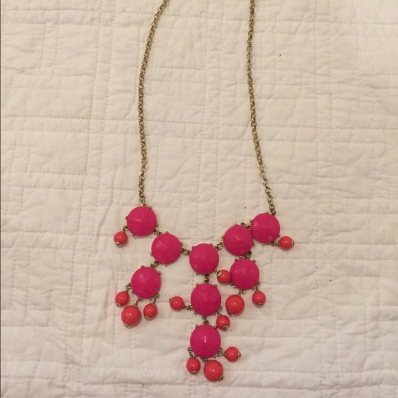 J. Crew Jewelry - Small Pink J.Crew Bubble Necklace