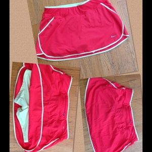 Nike fit athletic skirt with spandex under shorts