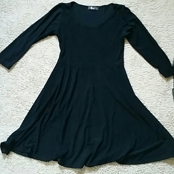 Flowy black ballerina style dress