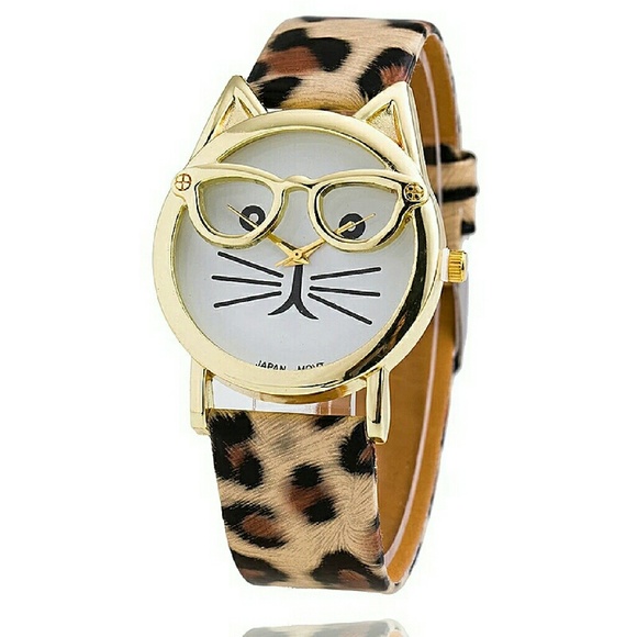 Accessories - Cat Watch Fashion Leather Strap Women
