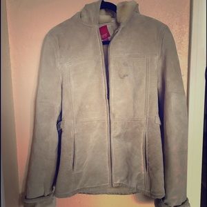 Esprit Leather HoodedJacket