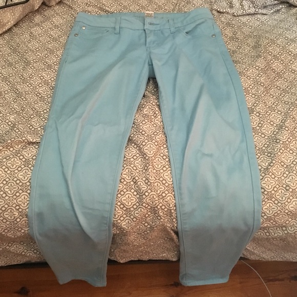Baby blue skinny jeans