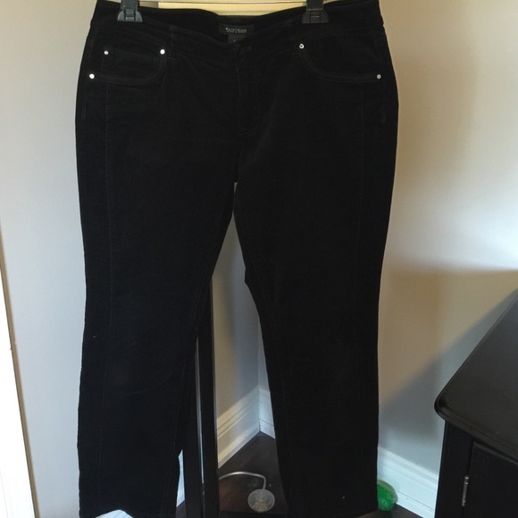 Lightweight corduroy black pants - Picture 1 of 4