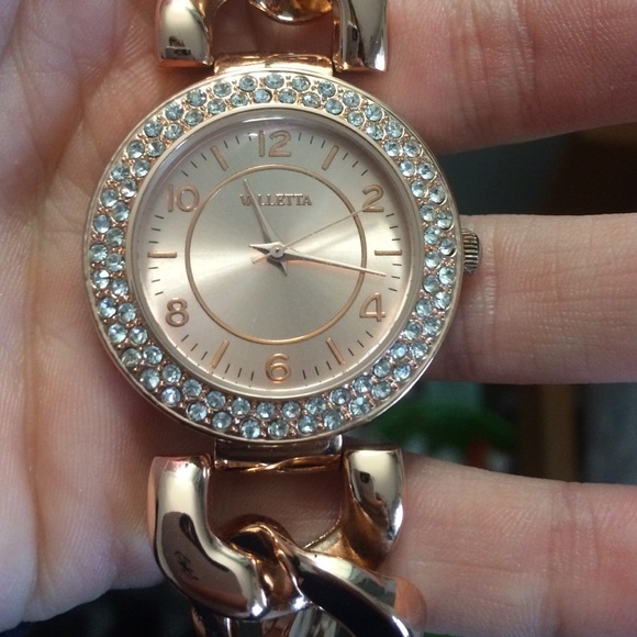 Rose gold watch