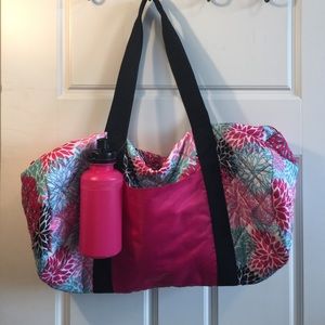Gym bag with water bottle