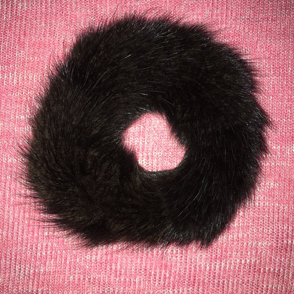 Mink ponytail holder