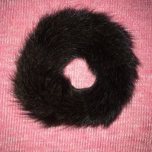 Mink ponytail holder