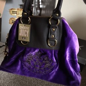 Juicy purse is purple velvet