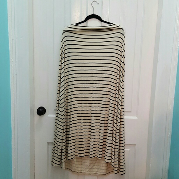 Simply Be Maxi Skirt NWT Size 24 Cream and Black