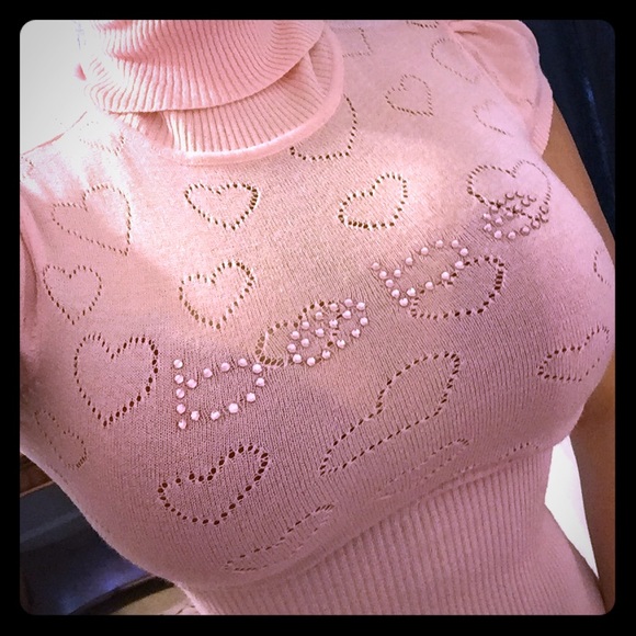 Bebe short sleeve turtle neck
