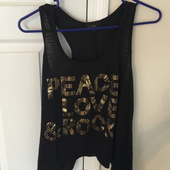 Black tank top