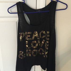 Black tank top