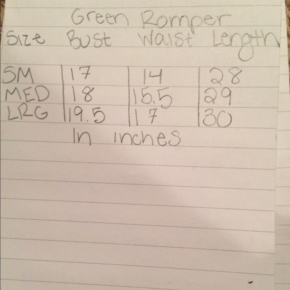 SALE Darling Olive Green Romper 🌿✌️ - Picture 4 of 4