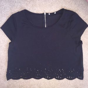 black crop top