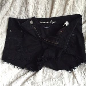 Black high waisted shorts