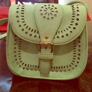 Crossbody mint green purse