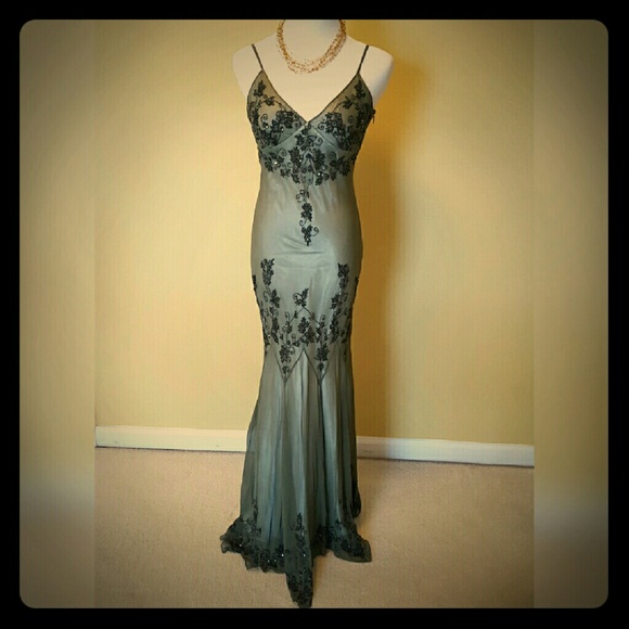 SILK BEADED GOWN