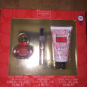 Coach poppy perfume set