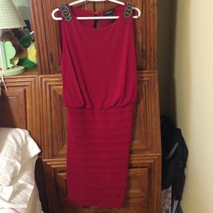 R&m richards maroon dress