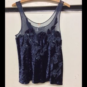 Free People Velvet Top XS