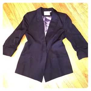 Black 3/4 Sleeve Blazer